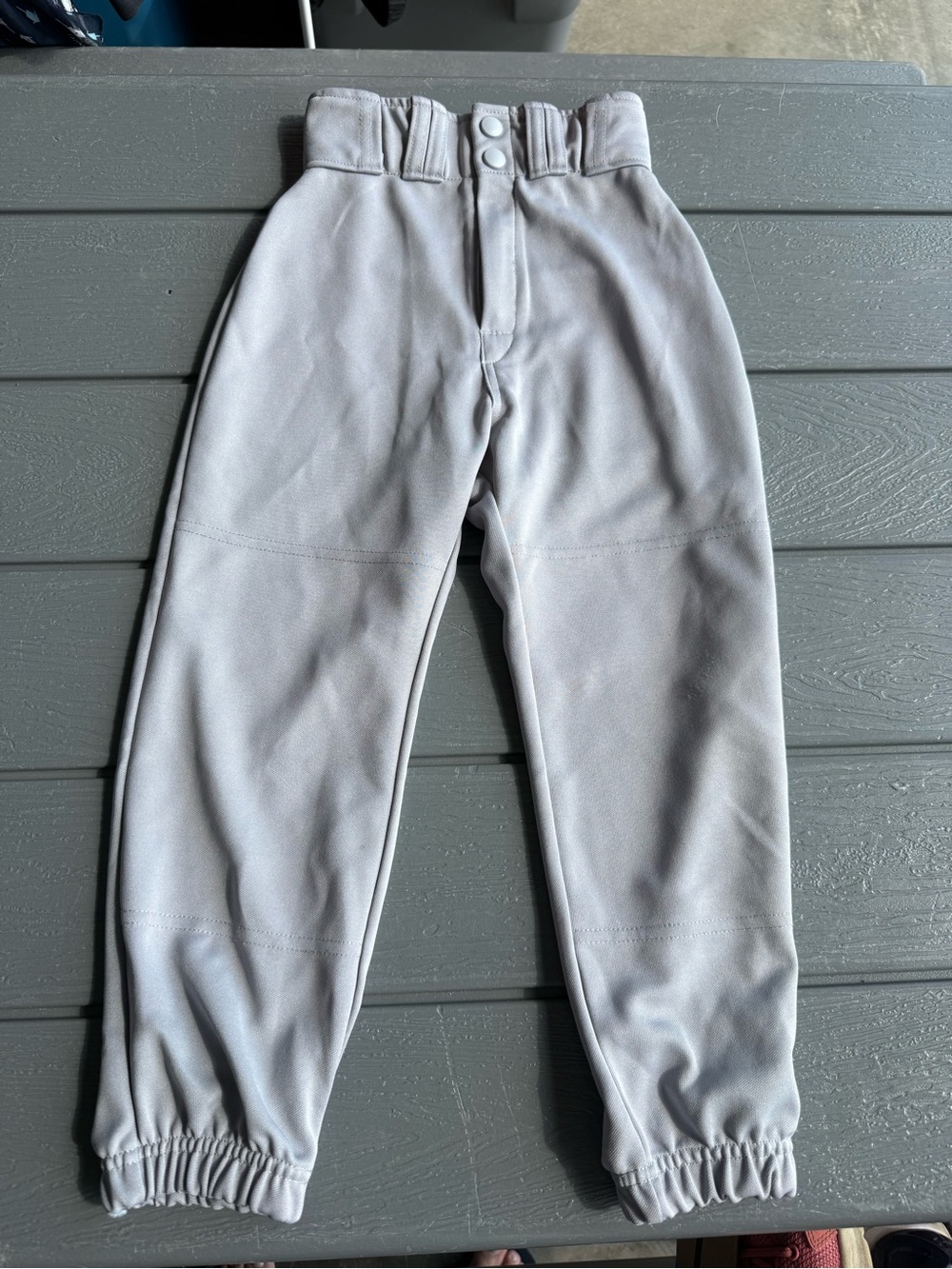 Easton Light Gray baseball pants YXS
